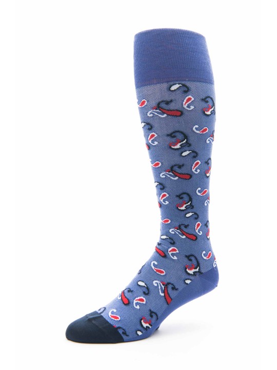 Purple/Navy Pines Pines O/C Socks