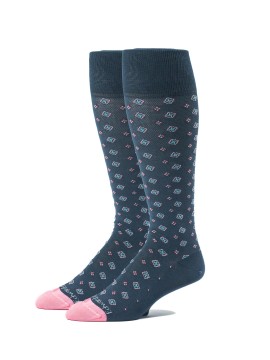 Naviere/Pink Neat/Nailhead O/C Socks