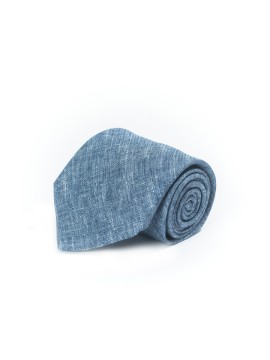 Solid Denim Tie