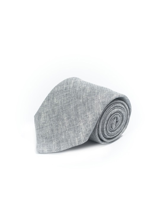 Solid Heather Grey Tie