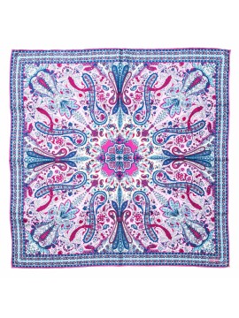 Pink/Navy Persian Print Scarf