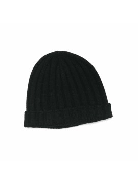 Black Pure Cashmere Beanie