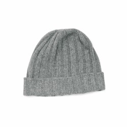 Grey Pure Cashmere Beanie