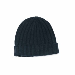 Navy Pure Cashmere Beanie