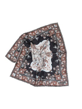 Black Persian Print Pocket Square