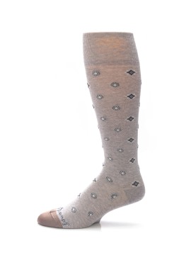 Grey/Lt. Brown Foulard Socks