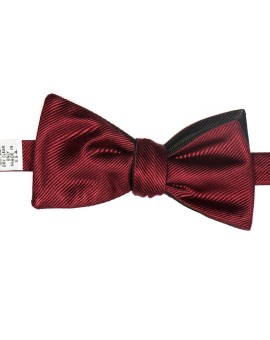 Black/Red Formal Reversible Bow Tie