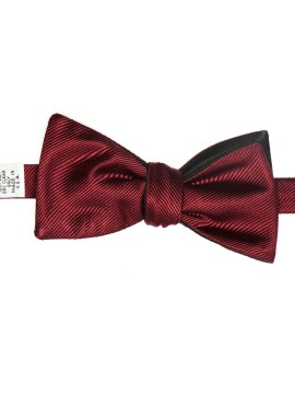 Black/Red Formal Reversible Bow Tie